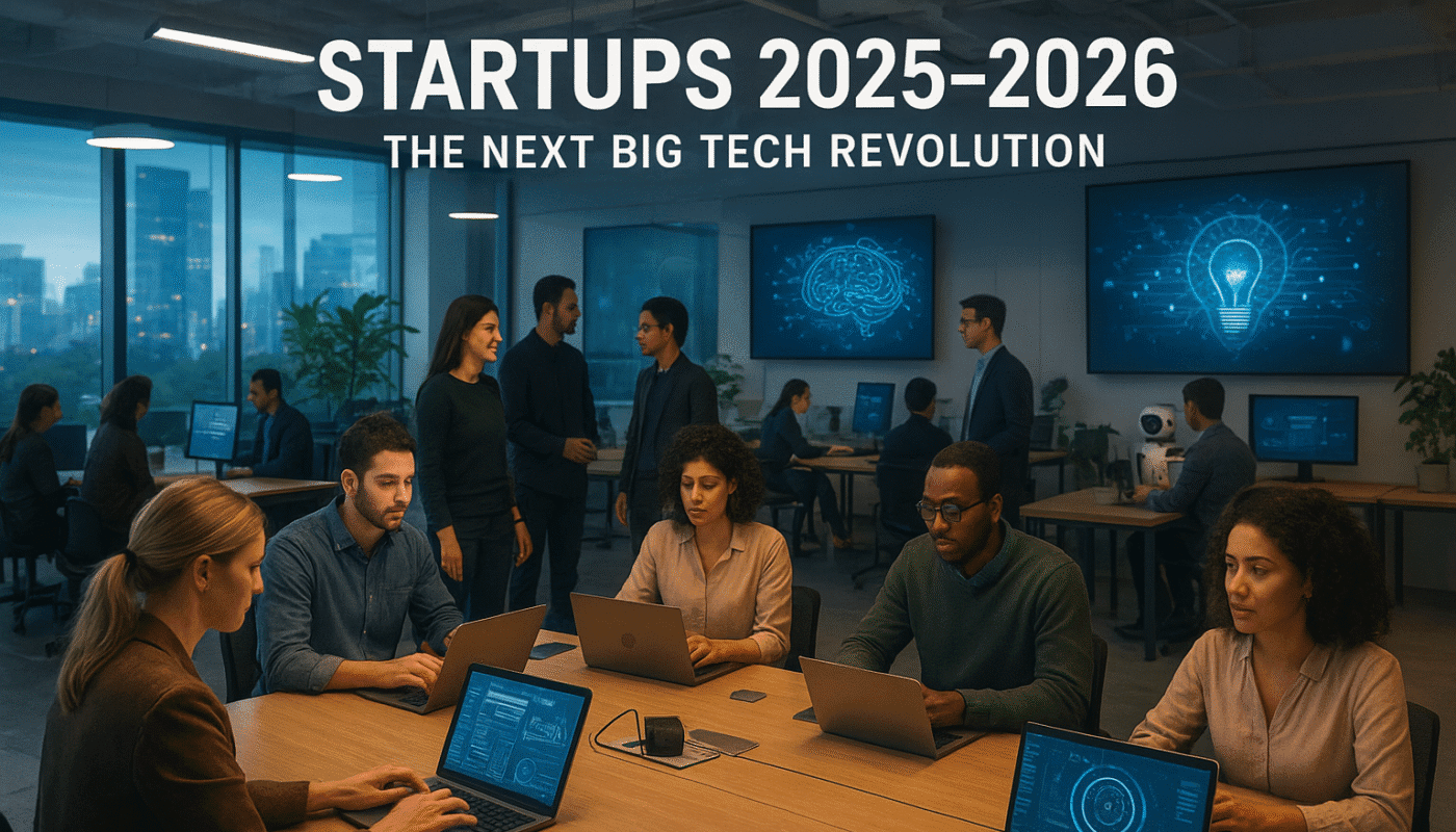 Startups 2025–2026: The Next Big Tech Revolution