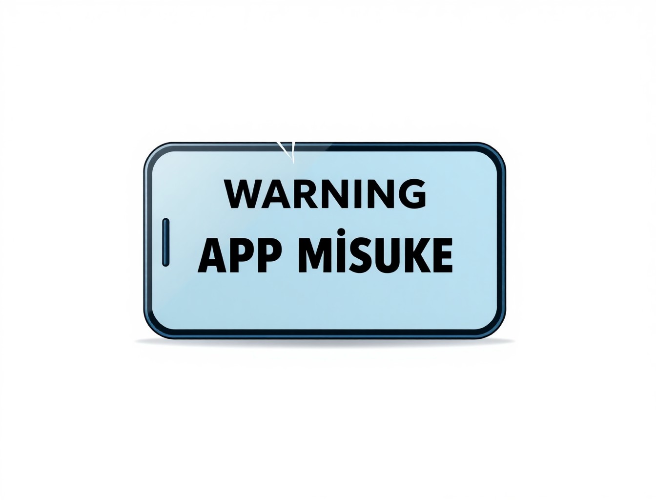 Banned app warning on smartphone